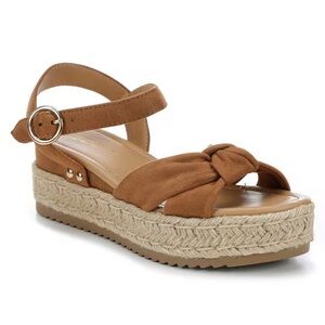 Soda Brown Espadrille Sandals